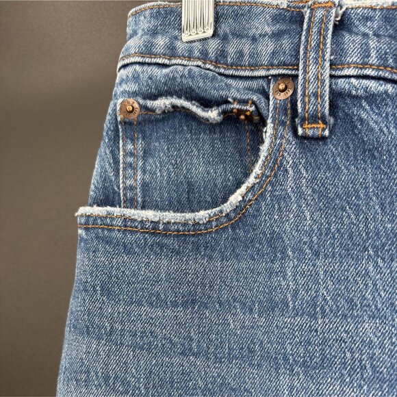 Abercrombie & Fitch Women's The 90's Straight Ultra High Rise Jeans 27 Med Wash - Picture 5 of 13